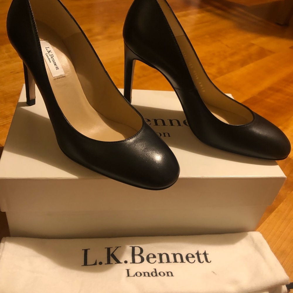 LK Bennett Nova Round Toe Pump 36.5 - Picture 9 of 11